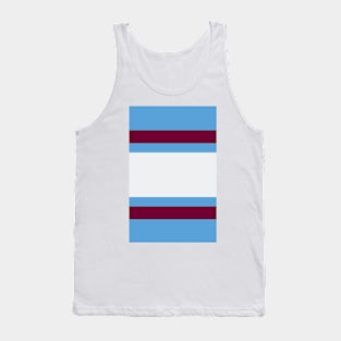 Manchester Varsity Sky, White & Maroon Tank Top